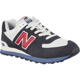 New Balance Ml574esc bílý červené námořnická modrá