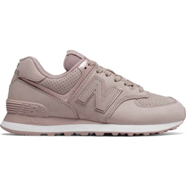 New Balance Wl574nbm Au Lait se šampaňským kovovým fialový