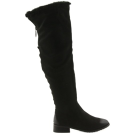 M.Daszyński Boty s plechovkou černé 1602 černý