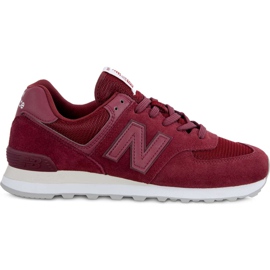 New Balance Ml574etd Burgundsko červený