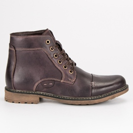 Wolski Pánské kožené boty hnědý Wolski Pánské kožené boty hnědý