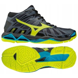 Volejbalové boty Mizuno Wave Tornado X2 Mid M V1GA181747 černý šedá