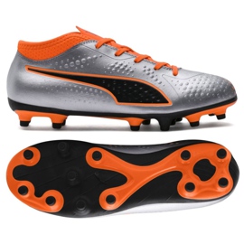 Kopačky Puma One 4 Syn Fg Jr 104782 01 vícebarevný šedá