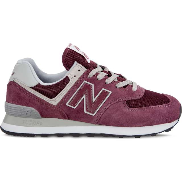 New Balance Wl574er Burgundsko s bílým vícebarevný červené