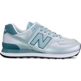 New Balance Wl574ksa Sheen Pack Mineral Sage s vnějšími bankami zelený