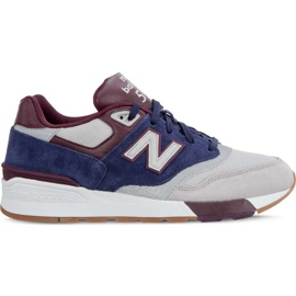 New Balance Ml597gnb Rain Cloud Pigment Burgundsko šedá vícebarevný námořnická modř