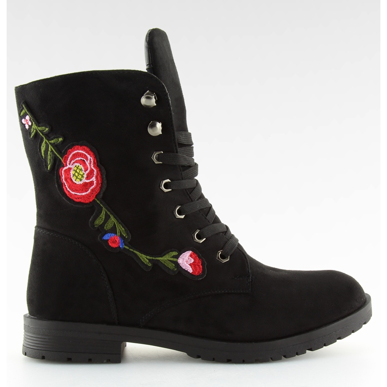 Černí dělníci AB-9 Black s výšivkou černá