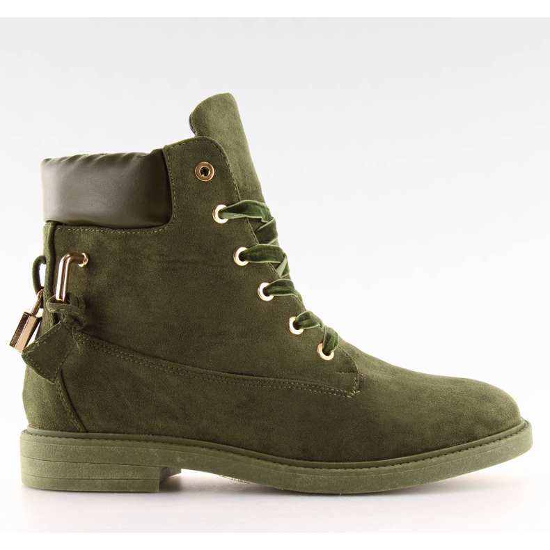 Timberki s visacím zámkem zelená J-8686 zelená