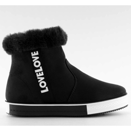 Černé kotníkové tenisky NB252P černý