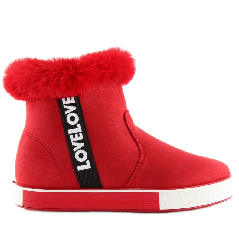 Červené kotníkové tenisky NB252P Červené