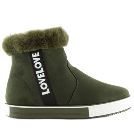 Tenisky na kotník izolované NB252P Army Green zelený