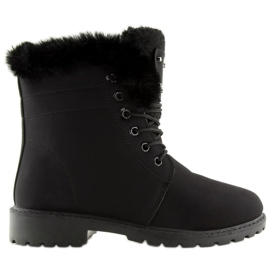 Černá izolovaná dřevěná obuv BL137P Černá Černá izolovaná dřevěná obuv BL137P Černá