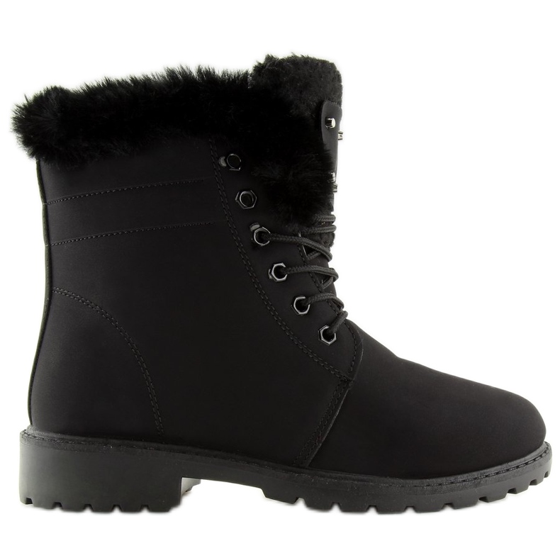 Černá izolovaná dřevěná obuv BL137P Černá Černá izolovaná dřevěná obuv BL137P Černá