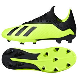 Kopačky Adidas X 18.3 Fg Jr DB2418 vícebarevný zelený