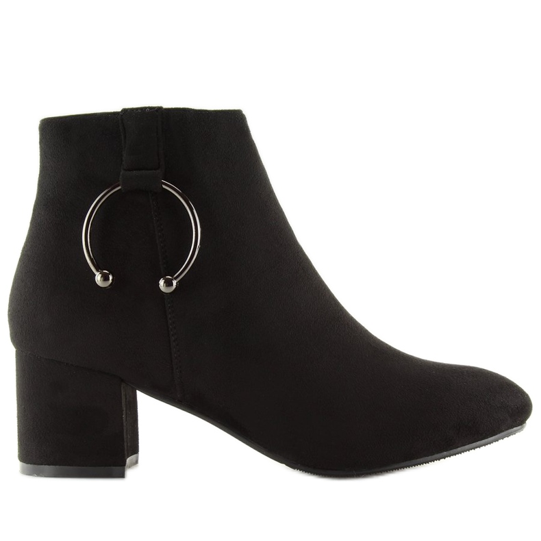 Černý PE192 Černé vysoké podpatky černá