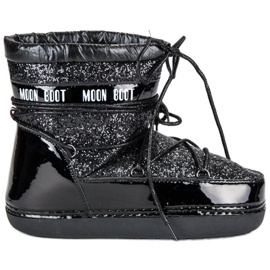 Módní černé sněhové boty černý