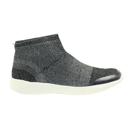 American Club American Black Sports Sports Shoes 17044 Black/Silver černá