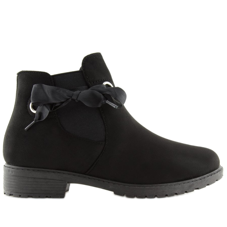 Černé černé boty XY-528 Black Jodhpur černá