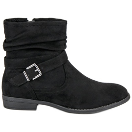 Groto Gogo Teplé semišové boty černý