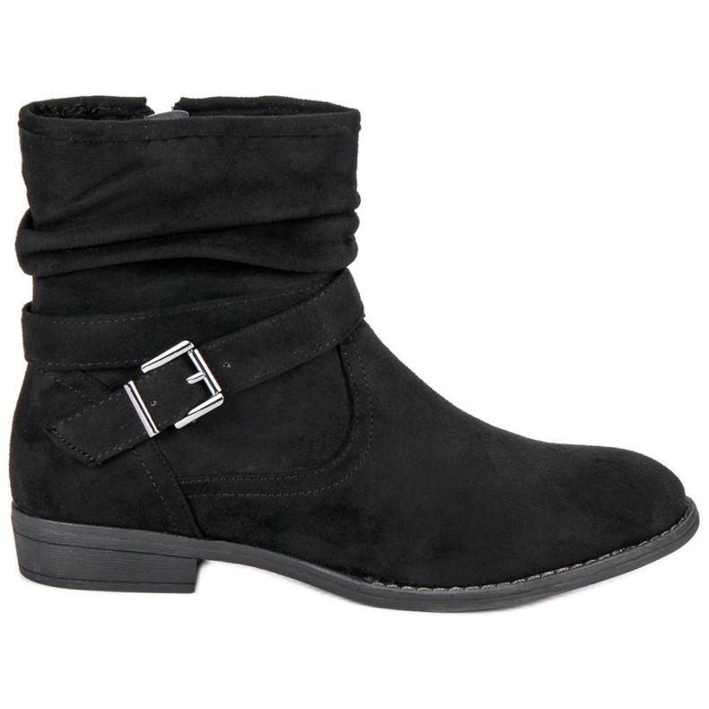 Groto Gogo Teplé semišové boty černá
