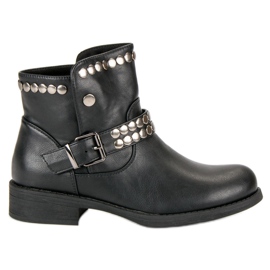 L. Lux. Shoes Rockové černé boty černý