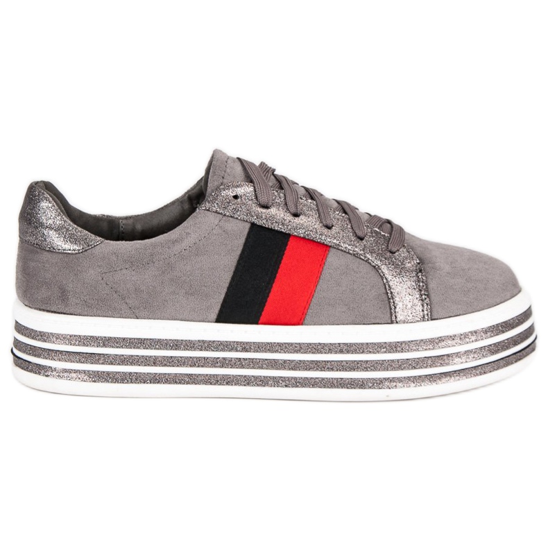 Tenisky na platformě VICES šedá