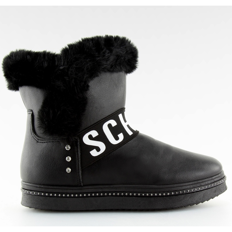 Černé dámské sněhové boty NB239P-1 černé černá Černé dámské sněhové boty NB239P-1 černé černá