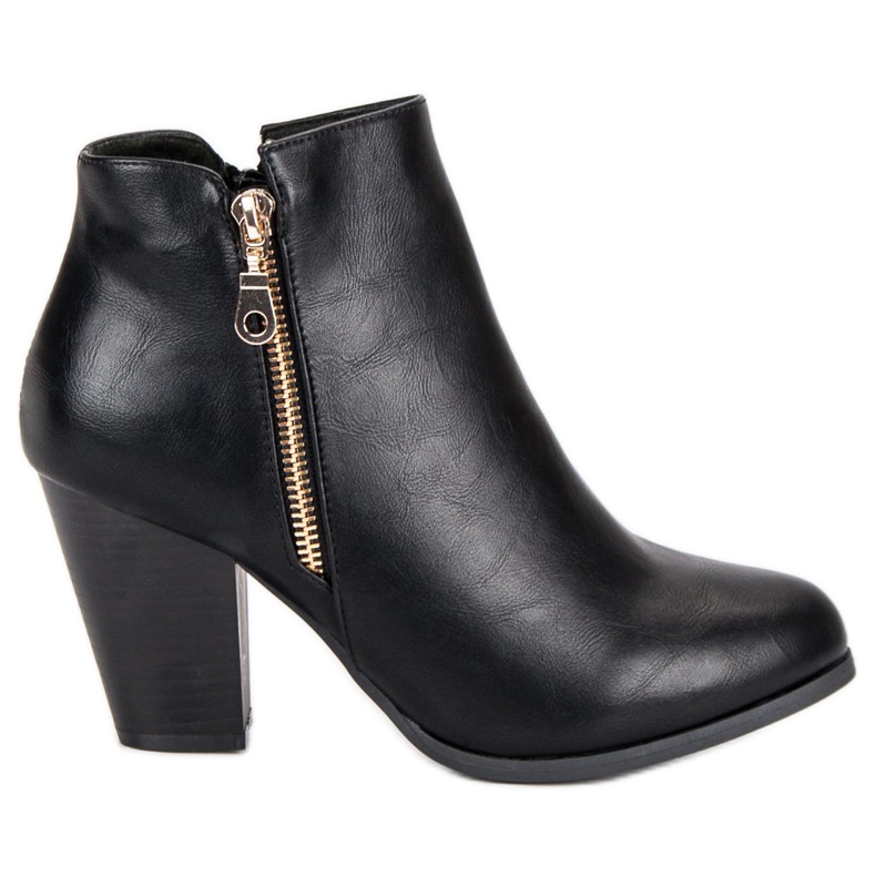 Groto Gogo Elegantní černé kozačky černá