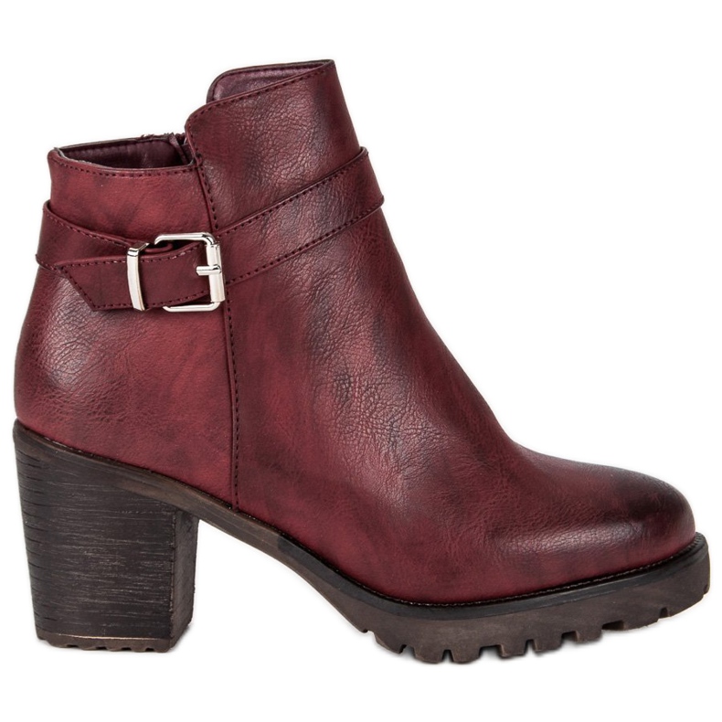 Kayla Vínové boty každý den červené