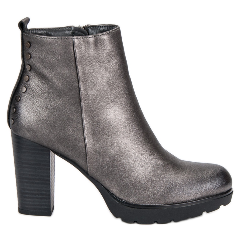 Filippo Grafitové boty na sloupku šedá Filippo Grafitové boty na sloupku šedá