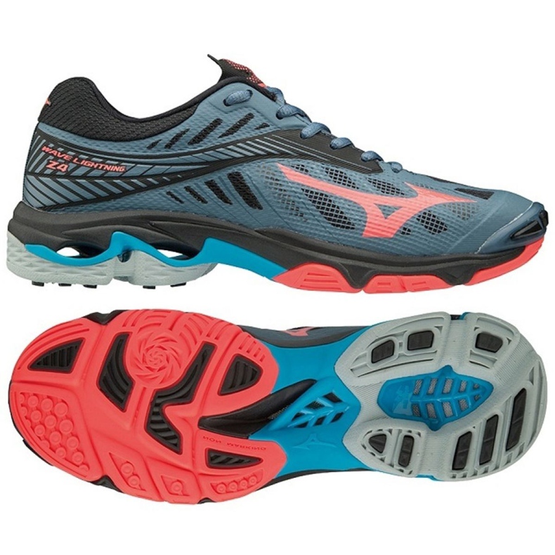 Volejbalové boty Mizuno Wave Lighting Z4 W V1GC180065 vícebarevný modrý