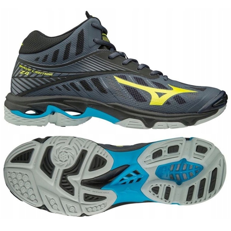 Volejbalové boty Mizuno Wave Lighting Z4 Mid M V1GA180547 černá šedá