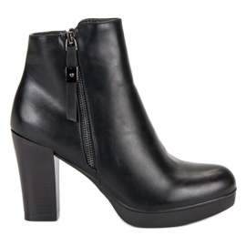 Klasické boty na sloupku vinceza černý