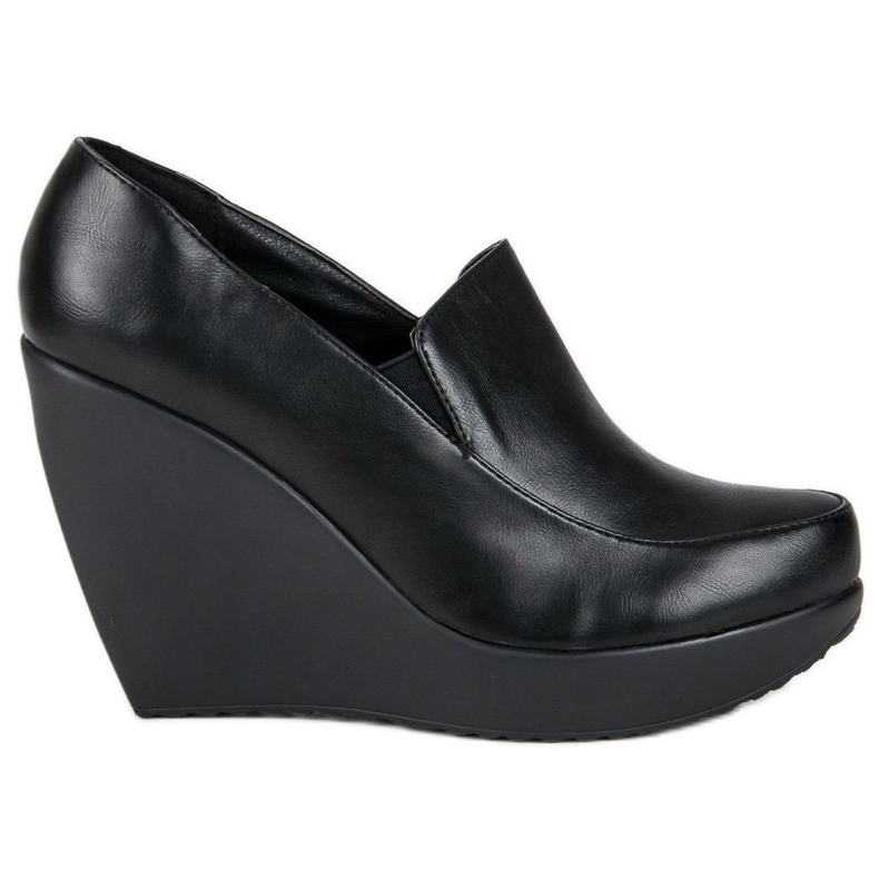 J. Star Černé klínové podpatky černá