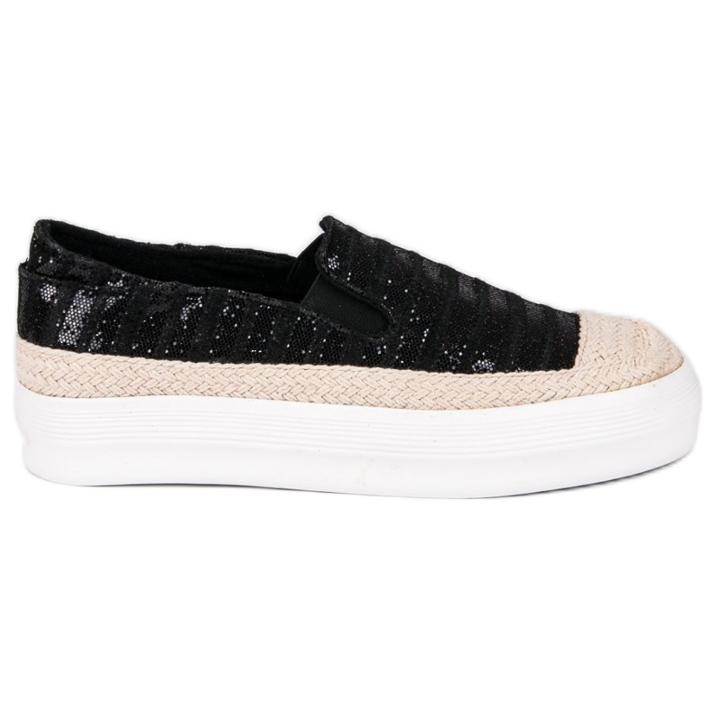 J. Star Černé espadrilky černá