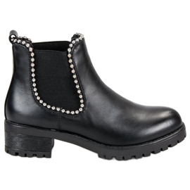 Sixth Sense Black Booties Jodhpur boty černý
