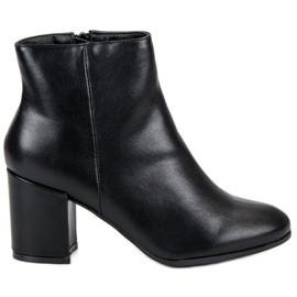 Weide Černé teplé kotníkové boty černý