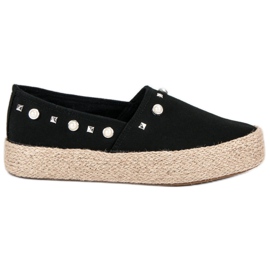 J. Star Černé espadrilky černý