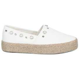 J. Star Bílé espadrilky bílý