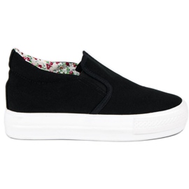 J. Star Černé Tenisky Na Klínu černý