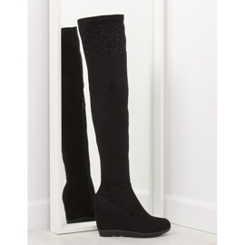 Černé klínové boty K-59 černý