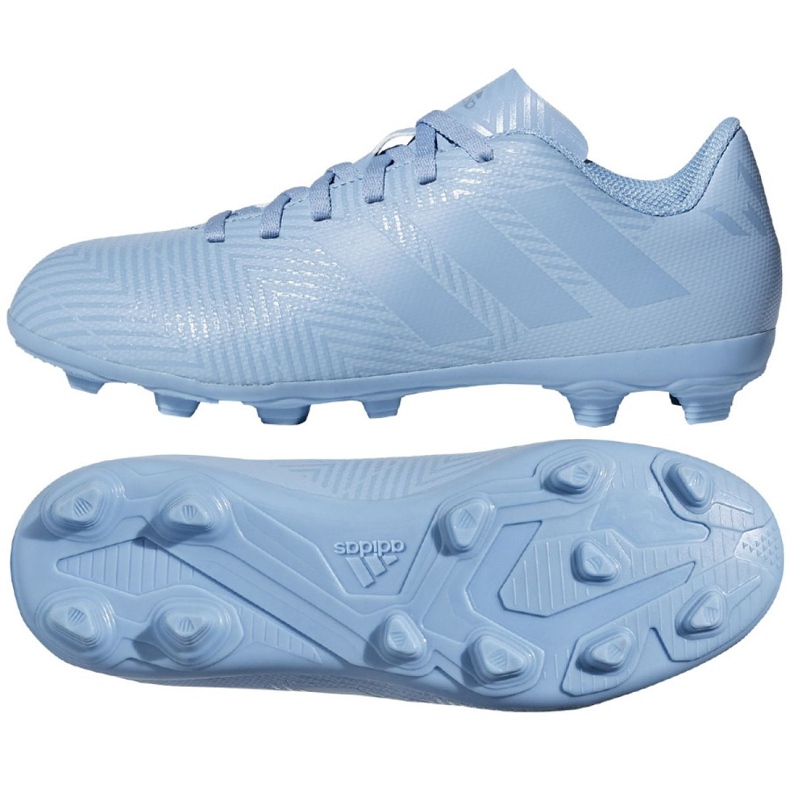 Kopačky Adidas Nemeziz Messi 18.4 FxG Jr DB2368 vícebarevný modrý Kopačky Adidas Nemeziz Messi 18.4 FxG Jr DB2368 vícebarevný modrý