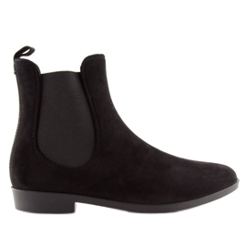 Černé galoše pro ženy Jodhpur boty D61 Black černý