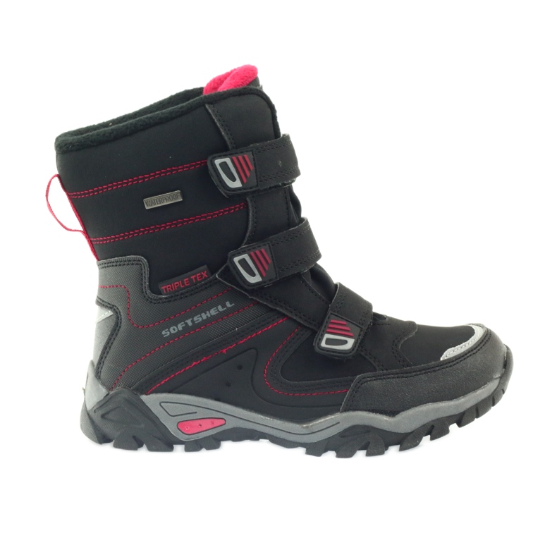 American Club Americké boty zimní boty s membránou 1809 černá červené