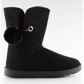 Černá emusy s bambulí SP04P černá černý