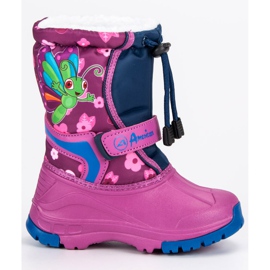 American Club Teplé americké Wellies fialová