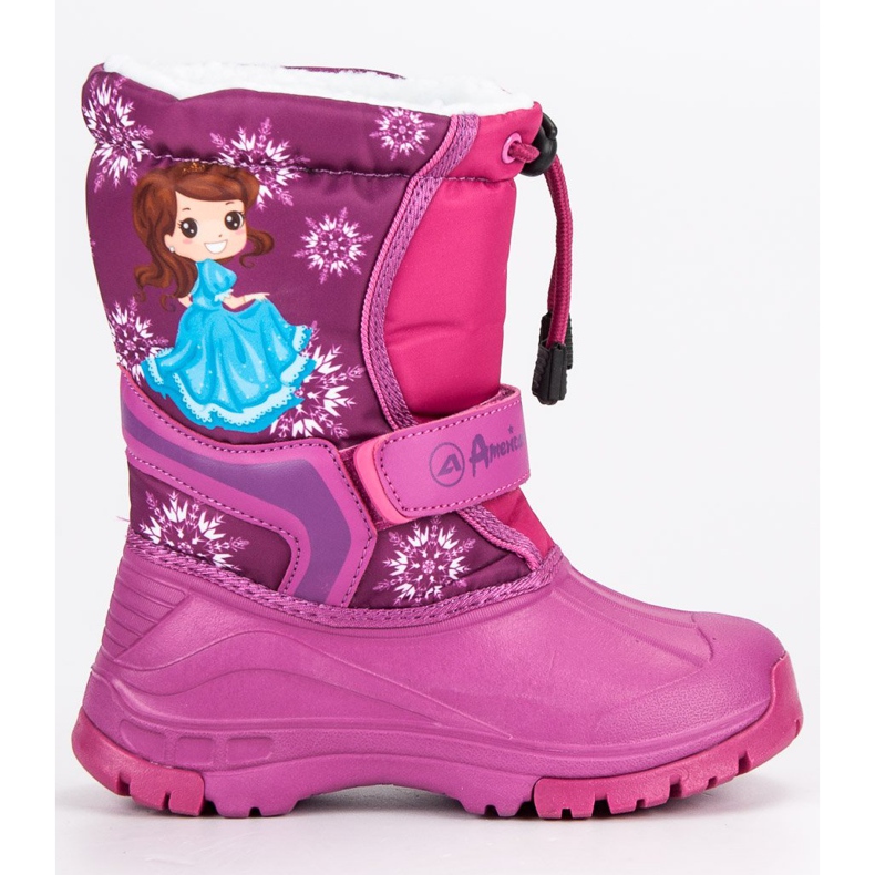 American Club Teplá americká wellies růžový