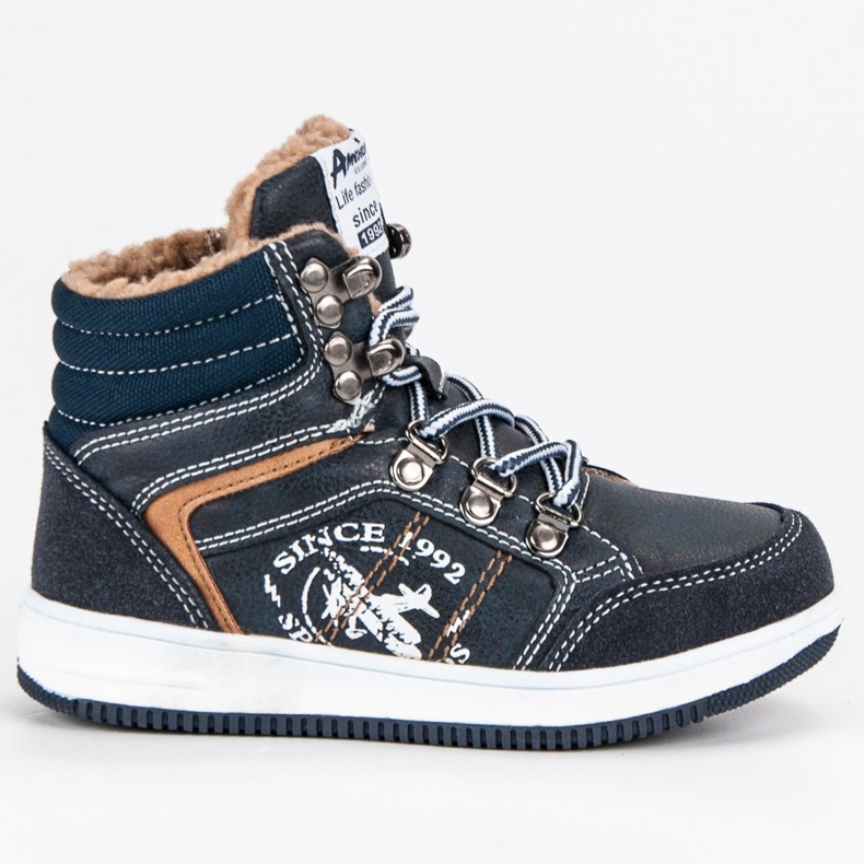 American Club Izolované sportovní americké tenisky modrý