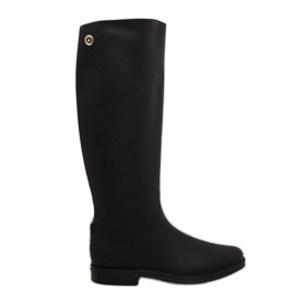 Rainy Show black D59 Black galoshes černá