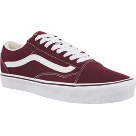 Vans Starý port Skool Lite Suede Canvas R2K červené